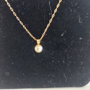 Vintage Avon Pearlustre Pendant 18" Long